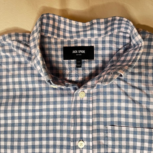 Jack Spade Button Down Shirt, Short Sleeve, Size M - Picture 1 of 8